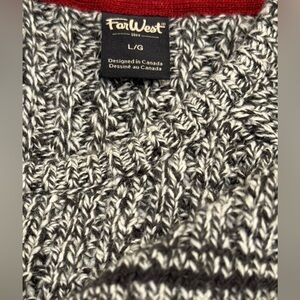 Men's Crewneck Sweater - Black and White